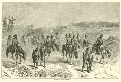 Powrót Kawalerii Kautzs, czerwiec 1864 autorstwa American School