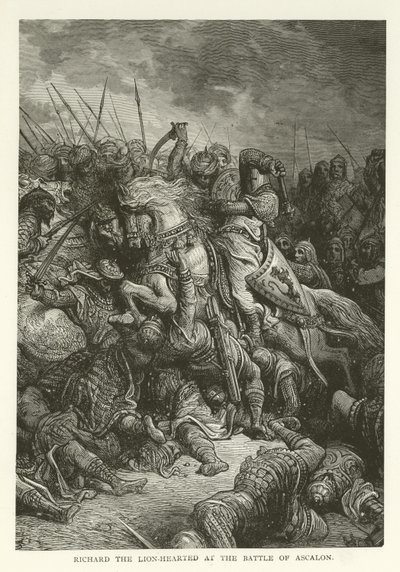 Ryszard Lwie Serce w bitwie pod Askalonem, 1192 autorstwa American School