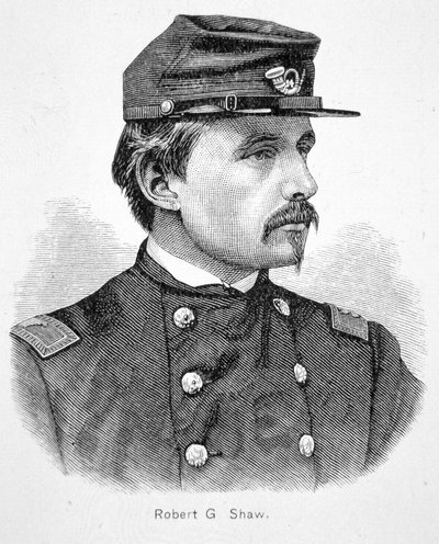 Robert Gould Shaw (1837-63) (rycina) autorstwa American School