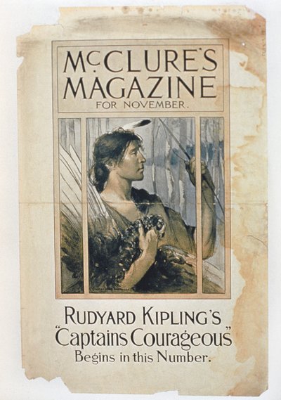 Kapitan Courageous Rudyarda Kiplinga w listopadowym wydaniu magazynu McClure autorstwa American School