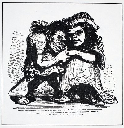 Skandynawskie elfy, ze Światowego przewodnika po gnomach, wróżkach, elfach i innych małych ludziach Thomasa Keightleya (1789-1872) Opublikowano 1880 (BW Grawerowanie) autorstwa American School