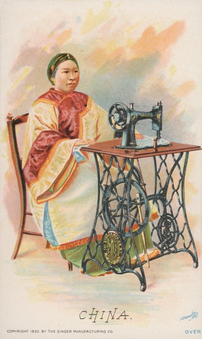 Maszyna do szycia, Chiny autorstwa American School
