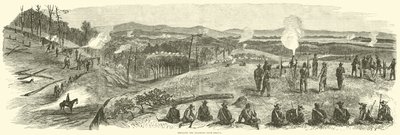 Ostrzelanie linii kolejowej w pobliżu Resaca, maj 1864 autorstwa American School