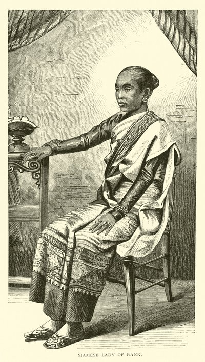Syjamska dama rangi autorstwa American School