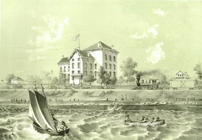 Dom Żołnierzy, z Chicago Illustrated, z opisami literackimi Jamesa W. Sheahana, wyd. Jevne & Almini, Chicago, 1866-67 autorstwa American School