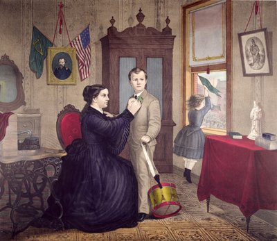 Dzień św. Patryka w Ameryce, opublikowany przez Duval and Hunter, Filadelfia, 1872 r autorstwa American School