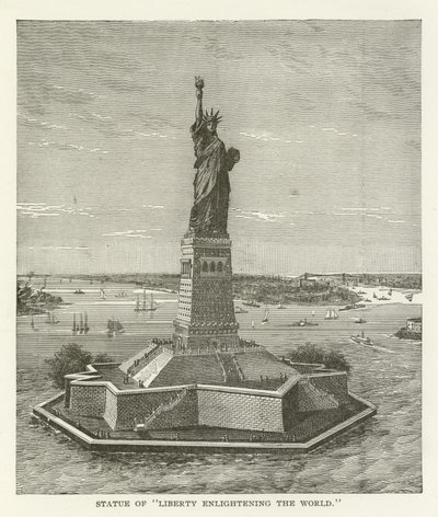 Statua Wolności oświecająca świat autorstwa American School