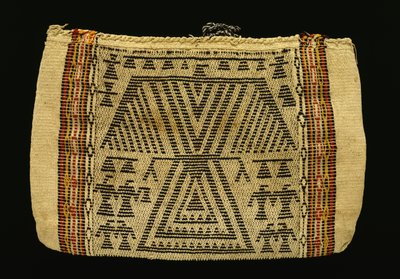 Torba do przechowywania, Potawatomi, ok. 1890 (sznurek bawełniany i przędza wełniana) (patrz również 340992) autorstwa American School
