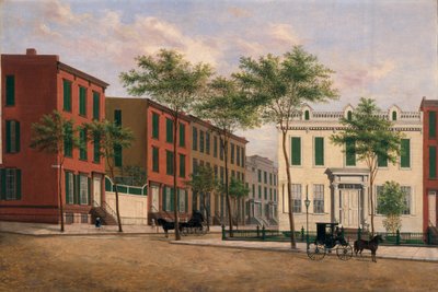 Ulica na Brooklynie, 1880-90 autorstwa American School