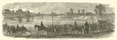 Sumners Grand Division przekracza Rappahannock, grudzień 1862 r. autorstwa American School