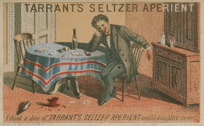 Tarrants Seltzer Aperient, karta handlowa autorstwa American School