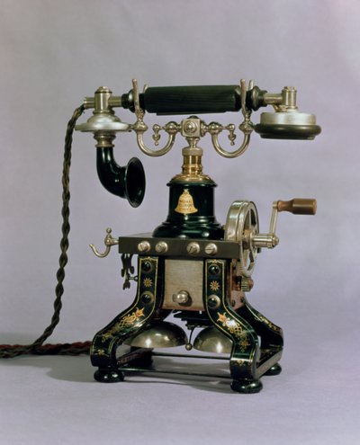 Telefon, Krajowa Służba Telefoniczna, USA, 1890 autorstwa American School