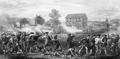 Bitwa pod Lexington 19 kwietnia 1775 r. autorstwa American School
