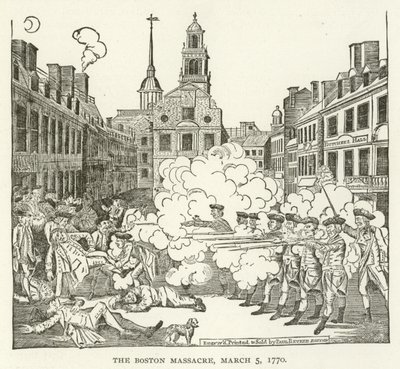 Masakra bostońska, 5 marca 1770 autorstwa American School