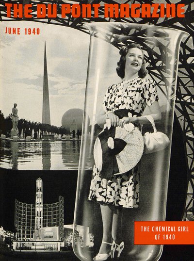 The Chemical Girl, przednia okładka magazynu DuPont, czerwiec 1940 autorstwa American School