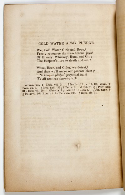 Przyrzeczenie Armii Zimnej Wody, 1842 autorstwa American School