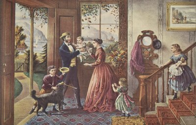 Cztery Pory Życia - Średniowiecze, Pora Siły, wyd. 1868, Currier i Ives autorstwa American School