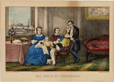 Owoce wstrzemięźliwości, wyd. przez Currier i Ives, 1870 autorstwa American School