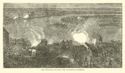 Indianola z bateriami Vicksburg, luty 1863 r autorstwa American School