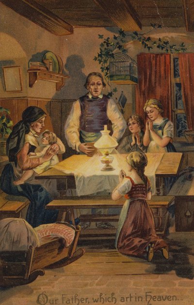Modlitwa Pańska, Ojcze nasz, któryś jest w niebie (chromolit) autorstwa American School