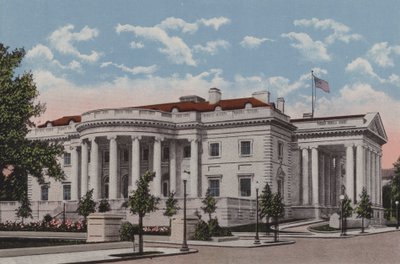The Memorial Continental Hall, Waszyngton DC (kolorowa litografia) autorstwa American School