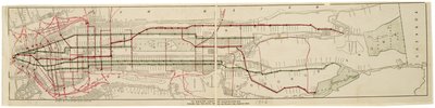 Mapa transportowa Związku Kupców autorstwa American School