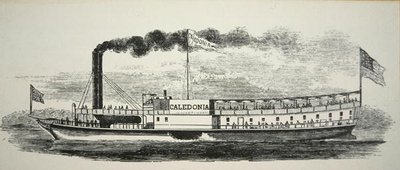 Boczny wózek Mississippi „Caledonia”, ok. 1830 (rycina) autorstwa American School