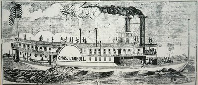 Boczny pojazd Missisipi „Chas. Carrolla autorstwa American School
