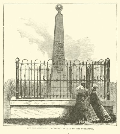Pomnik Stary, miejsce kapitulacji, lipiec 1863 r. autorstwa American School