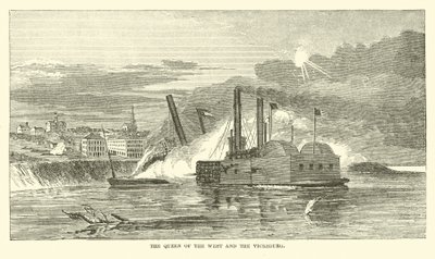 Królowa Zachodu i Vicksburg, luty 1863 autorstwa American School
