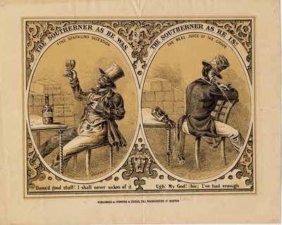 Południowiec jaki był, Południowiec jaki jest, opublikowany przez Powers & Cross, Boston, c.1863 autorstwa American School