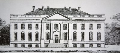 Biały Dom w 1807 r. (rycina) autorstwa American School