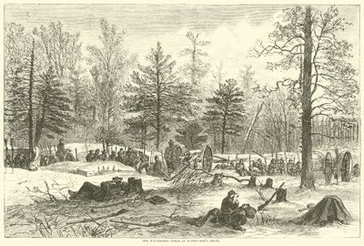 The Wilderness, scena śmierci Wadsworthów, maj 1864 autorstwa American School