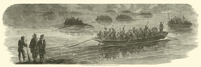 Natarcie korpusu Sedgwicks przez rzekę Rappahannock, kwiecień 1863 r. autorstwa American School