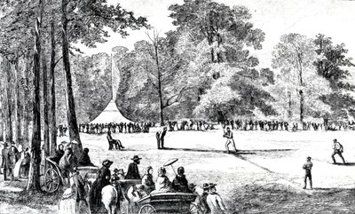 Pierwszy zjazd klubów baseballowych, Nowy Jork, 1857 autorstwa American School