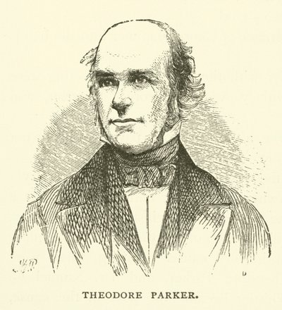 Theodore Parker, amerykański minister unitarny, transcendentalista i abolicjonista autorstwa American School