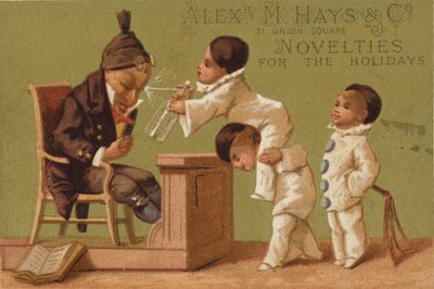 Trzech małych chłopców tryskających wodą autorstwa American School