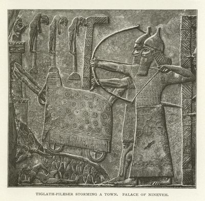 Tiglath-Pileser szturmuje miasto, Pałac Niniwy autorstwa American School