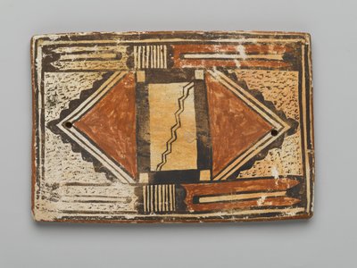Płytka wykonana w Mesa w Arizonie przez lud Hopi (glina i poślizg) autorstwa American School