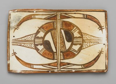 Płytka wykonana w Mesa w Arizonie przez lud Hopi (glina i poślizg) autorstwa American School