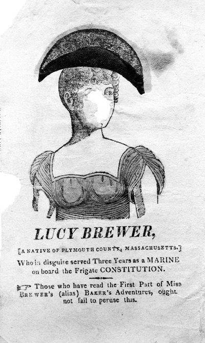 Strona tytułowa do Przygody Lucy Brewer wydrukowanej przez Luthera Walesa, Nowy Jork, 1815 autorstwa American School