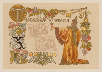 Wtorek dla bogactwa (chromolitho) autorstwa American School