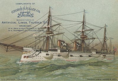 Krążownik US Navy USS Chicago, 1898 r autorstwa American School