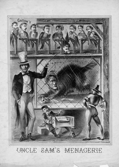Menażeria Wuja Sama, opublikowana przez G. Guernera, Washington DC, 1865 autorstwa American School