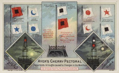 Sygnały burzowe i pogodowe Stanów Zjednoczonych (chromolitho) autorstwa American School