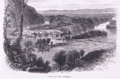 Widok na Potomac, ilustracja z pubu Cassell