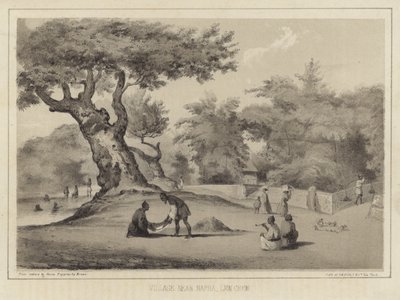 Wioska w pobliżu Napha, Lew Chew (Wyspy Ryukyu) autorstwa American School