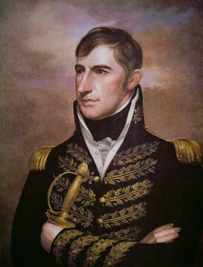 William Henry Harrison (1773-1841) (kolor lito) autorstwa American School