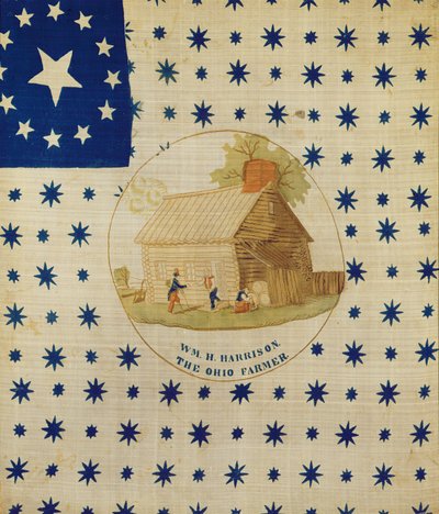 William Henry Harrison, Rolnik z Ohio, 1840 (bawełna) autorstwa American School