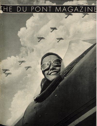 Wings Aloft, przednia okładka magazynu DuPont, maj 1934 autorstwa American School